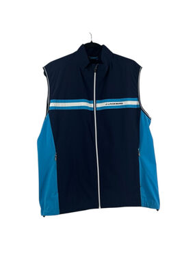 J.Lindeberg vest golf vest Deep Blue Coat sports outdoors sz xl